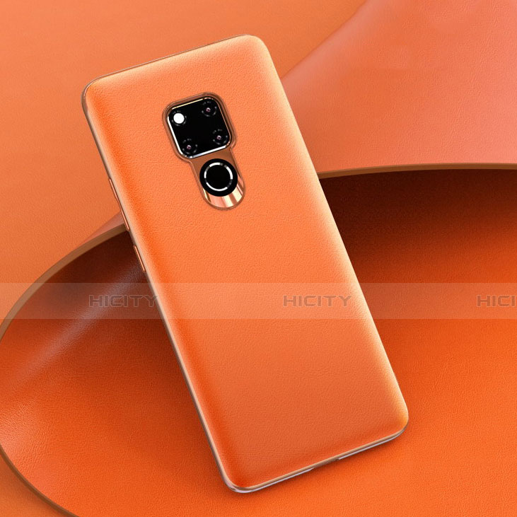 Custodia Lusso Pelle Cover R08 per Huawei Mate 20 X 5G Arancione