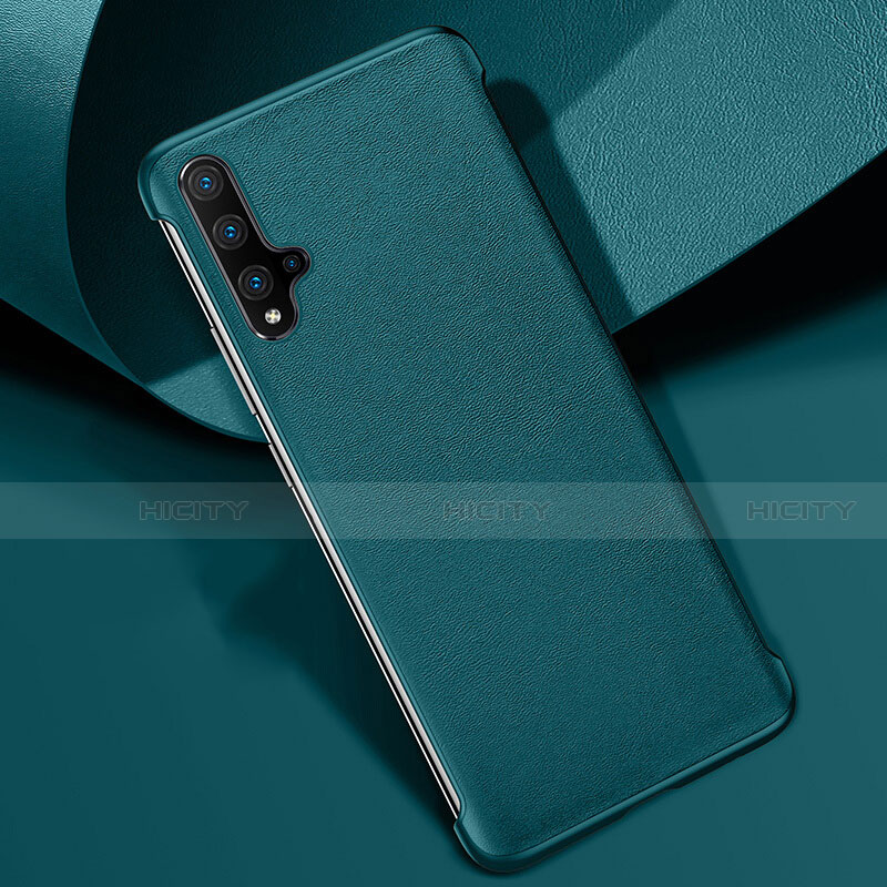 Custodia Lusso Pelle Cover R08 per Huawei Nova 5 Verde