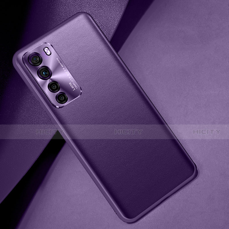 Custodia Lusso Pelle Cover R08 per Huawei Nova 7 SE 5G Viola