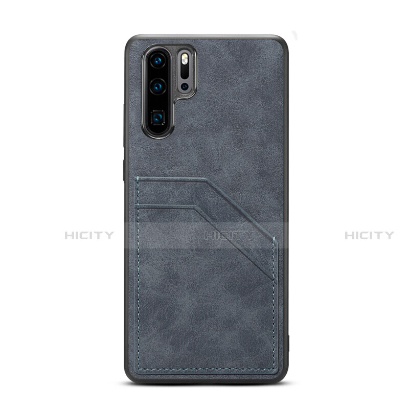 Custodia Lusso Pelle Cover R08 per Huawei P30 Pro New Edition Grigio Scuro