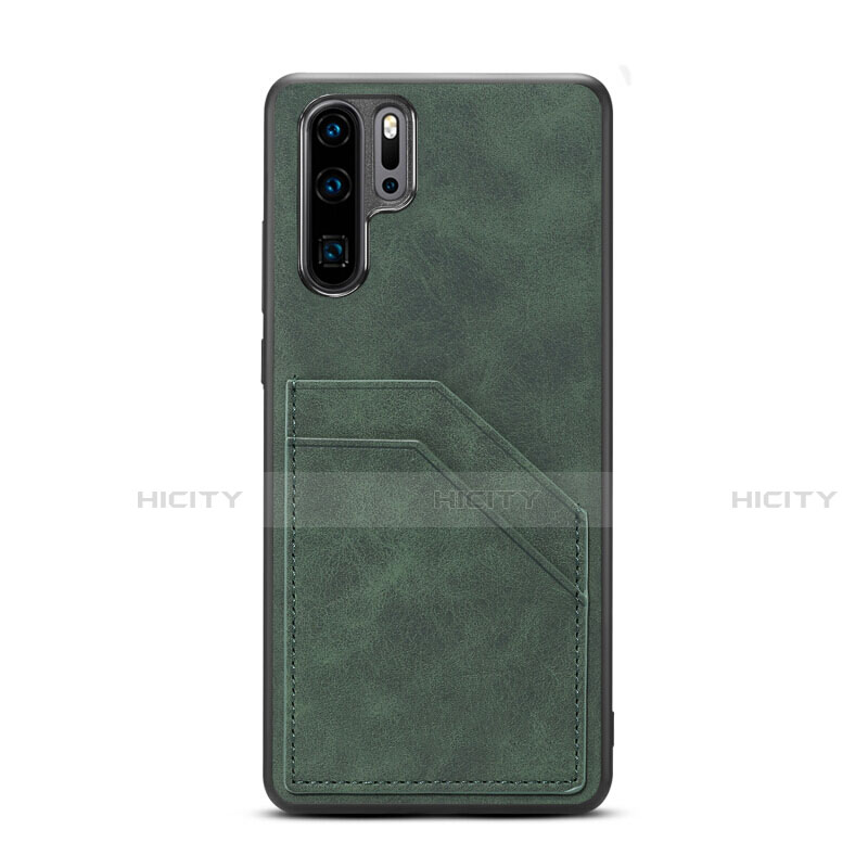 Custodia Lusso Pelle Cover R08 per Huawei P30 Pro New Edition Verde