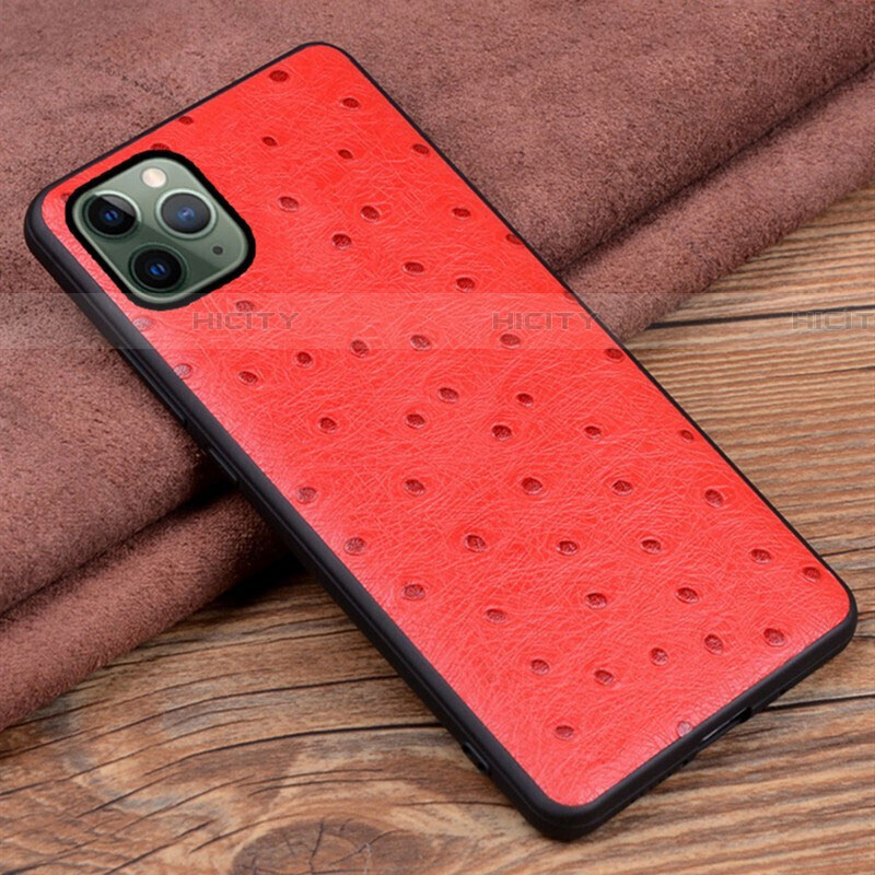 Custodia Lusso Pelle Cover R12 per Apple iPhone 11 Pro Max Rosso