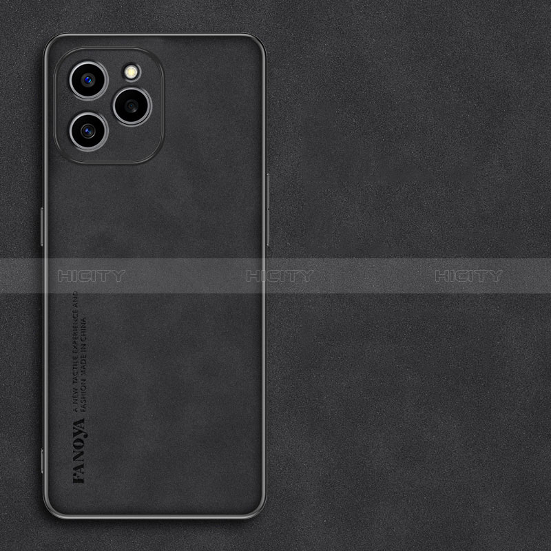 Custodia Lusso Pelle Cover S01 per Huawei Honor 60 SE 5G Nero