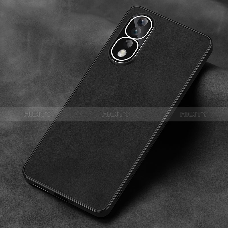 Custodia Lusso Pelle Cover S01 per Huawei Honor 80 Pro 5G Nero