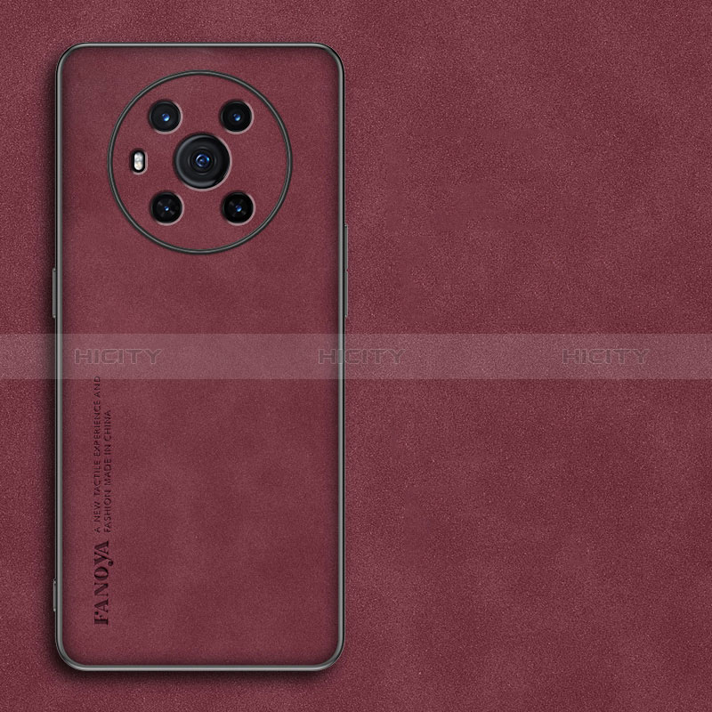 Custodia Lusso Pelle Cover S01 per Huawei Honor Magic3 5G Rosso