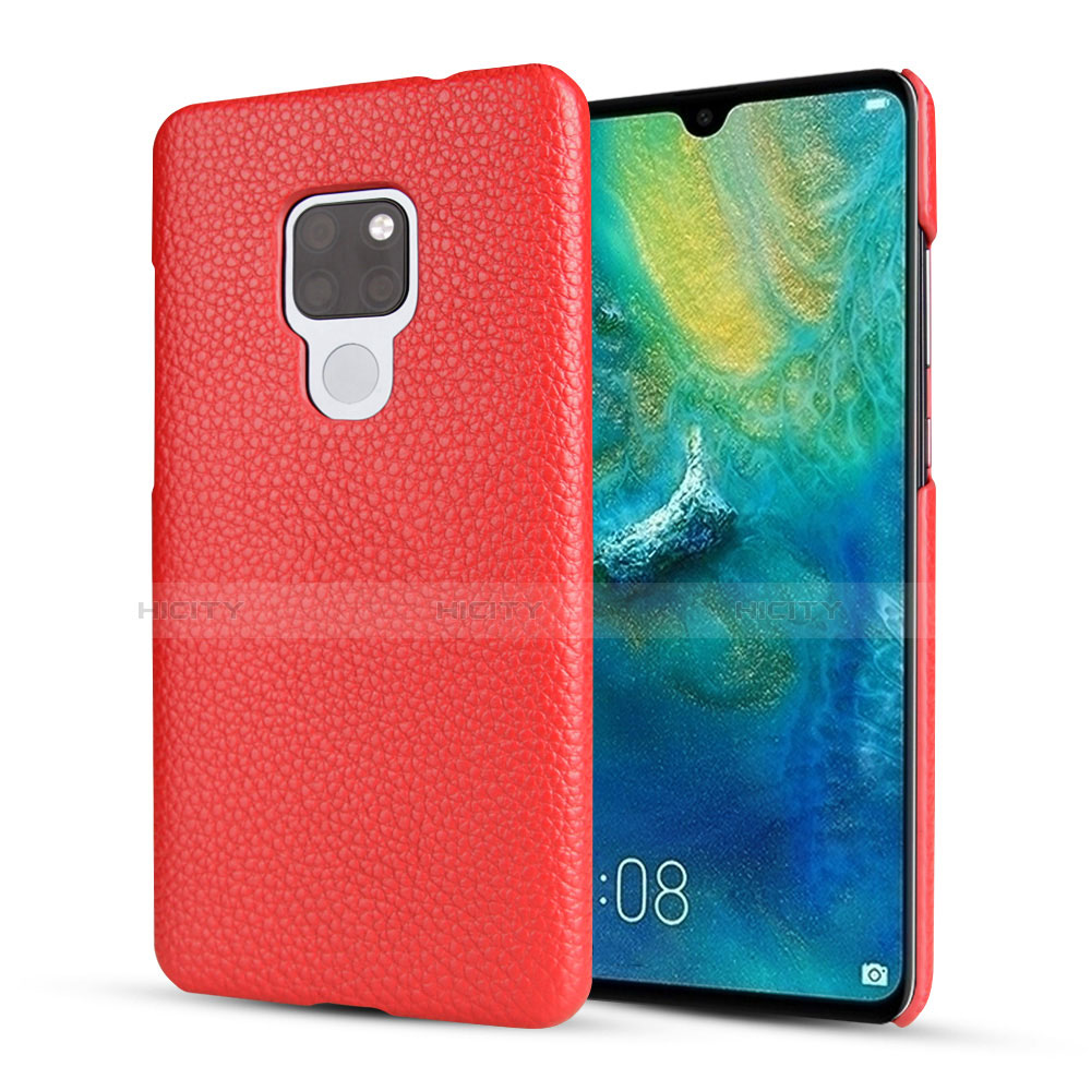 Custodia Lusso Pelle Cover S01 per Huawei Mate 20 Rosso