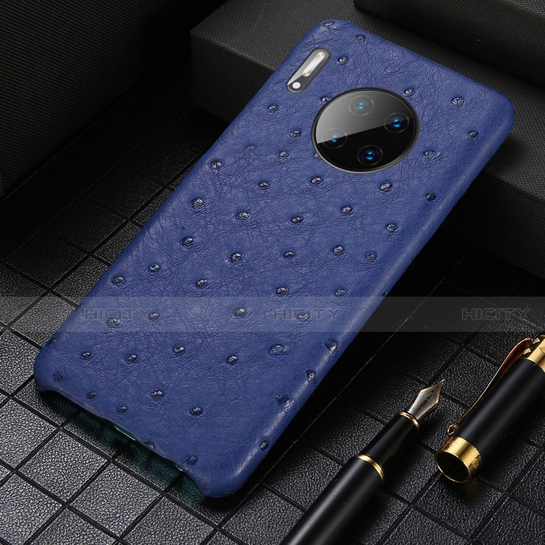 Custodia Lusso Pelle Cover S01 per Huawei Mate 30 5G Blu