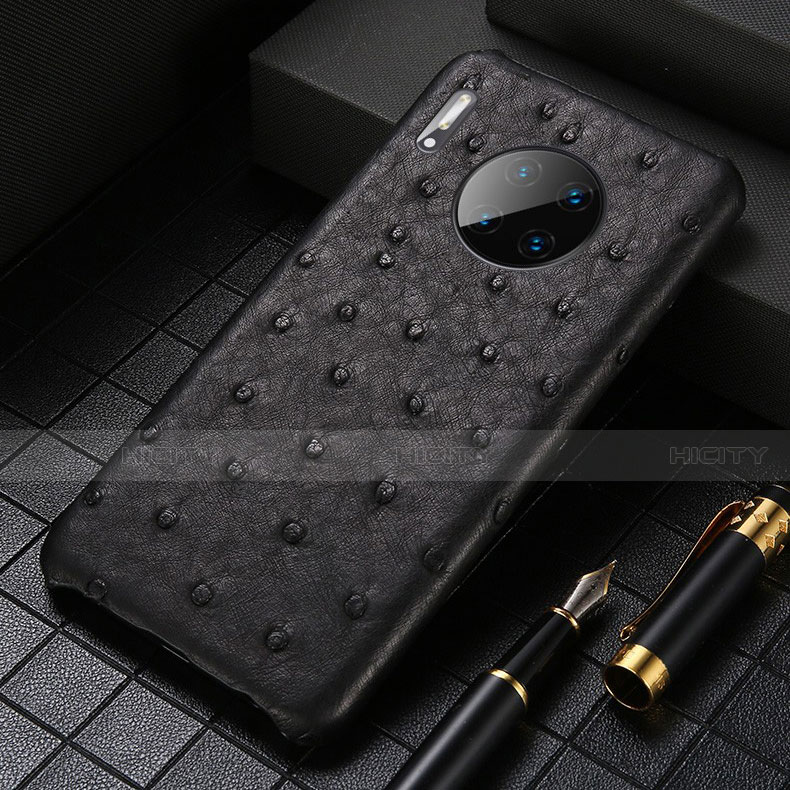 Custodia Lusso Pelle Cover S01 per Huawei Mate 30 Pro 5G Nero