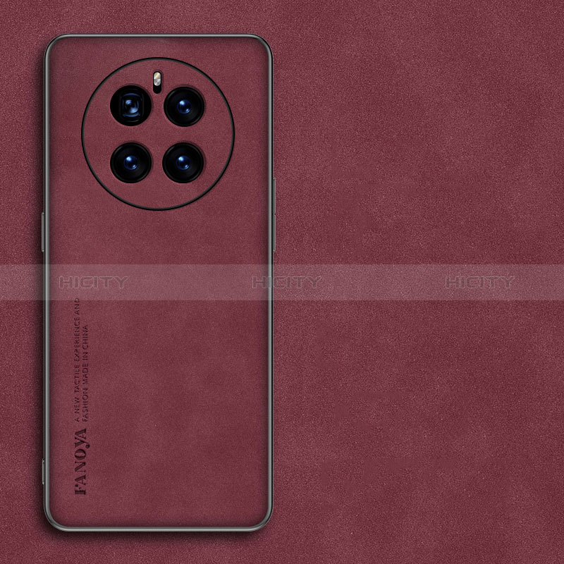 Custodia Lusso Pelle Cover S01 per Huawei Mate 50 Rosso