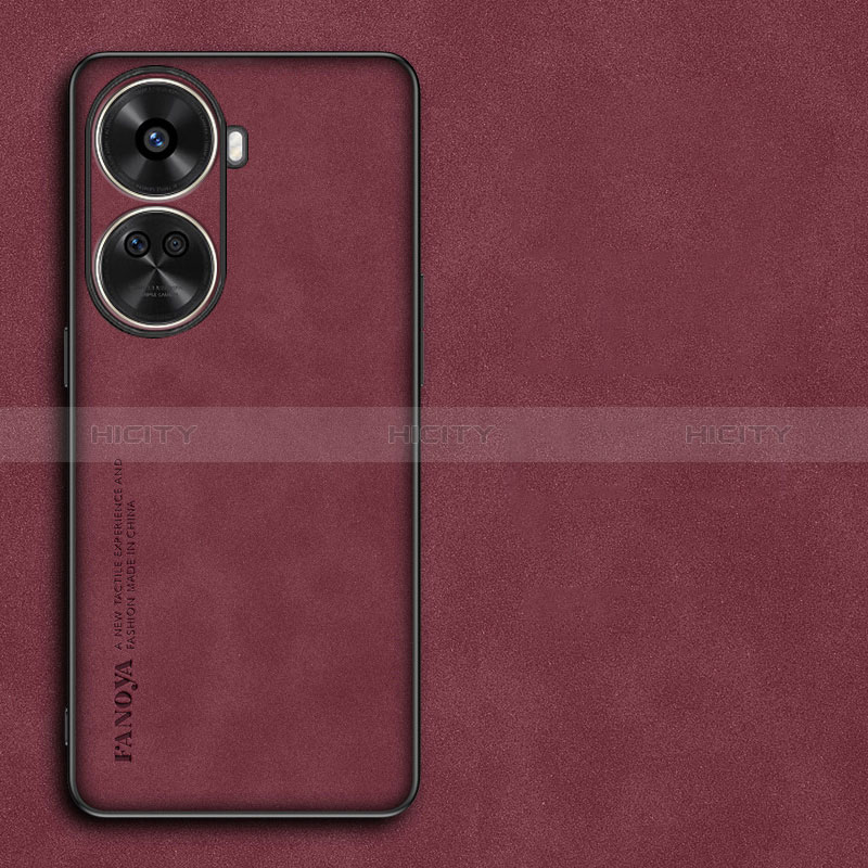 Custodia Lusso Pelle Cover S01 per Huawei Nova 11 SE Rosso