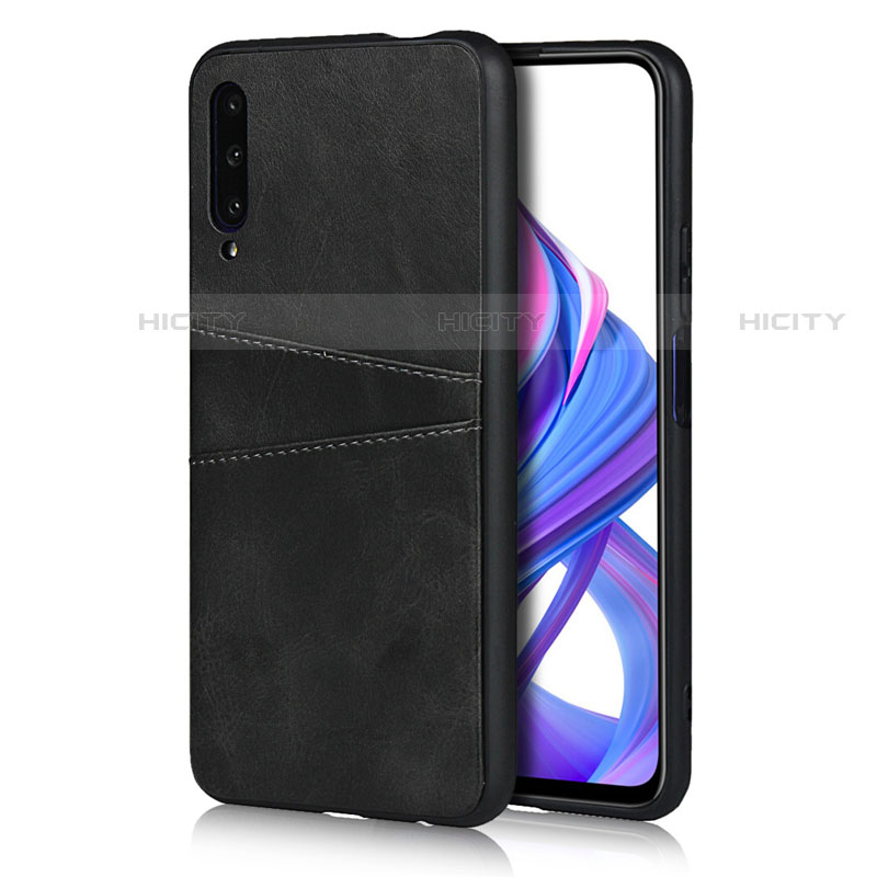 Custodia Lusso Pelle Cover S01 per Huawei P Smart Pro (2019) Nero