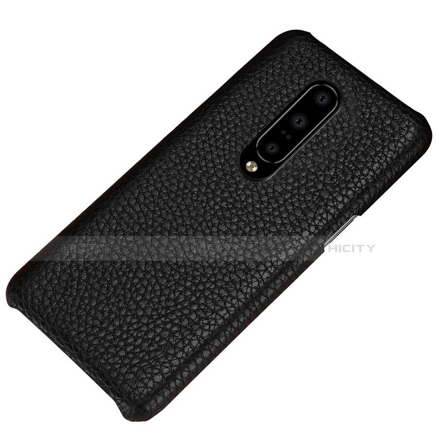 Custodia Lusso Pelle Cover S01 per OnePlus 7 Pro Nero