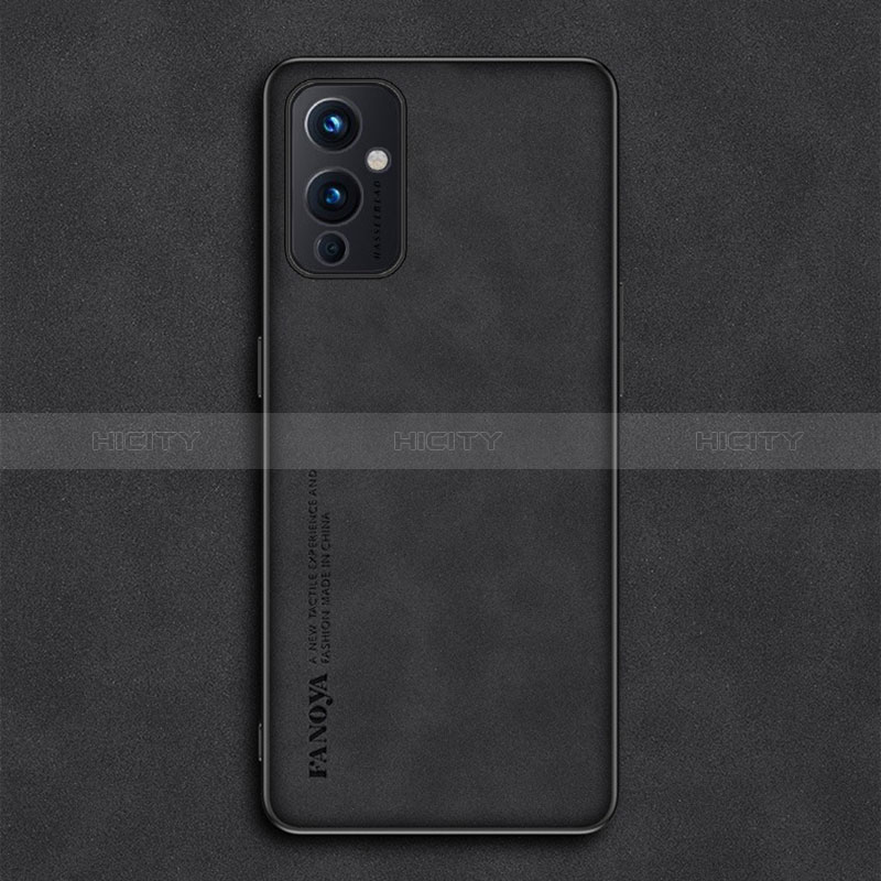 Custodia Lusso Pelle Cover S01 per OnePlus 9 5G Nero