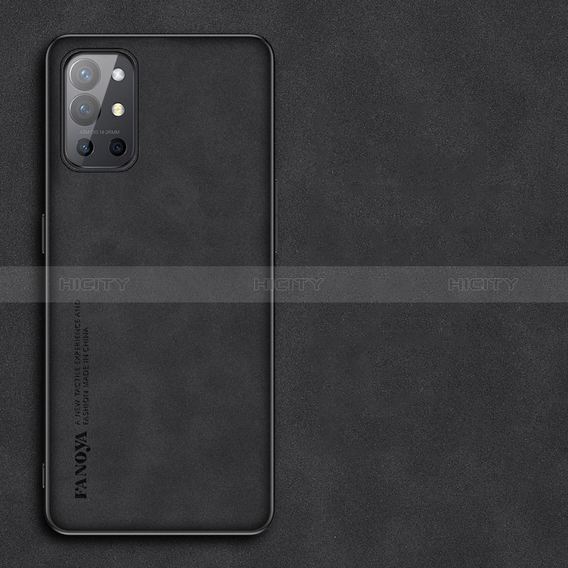 Custodia Lusso Pelle Cover S01 per OnePlus 9R 5G Nero