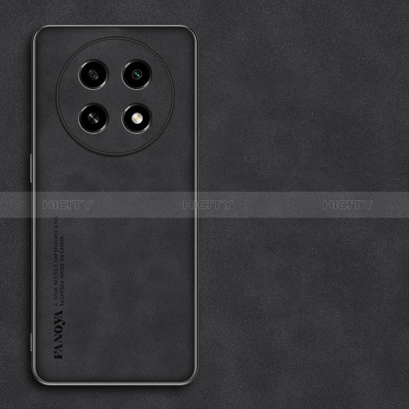 Custodia Lusso Pelle Cover S01 per Oppo A2 Pro 5G Nero