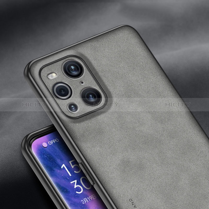 Custodia Lusso Pelle Cover S01 per Oppo Find X3 5G