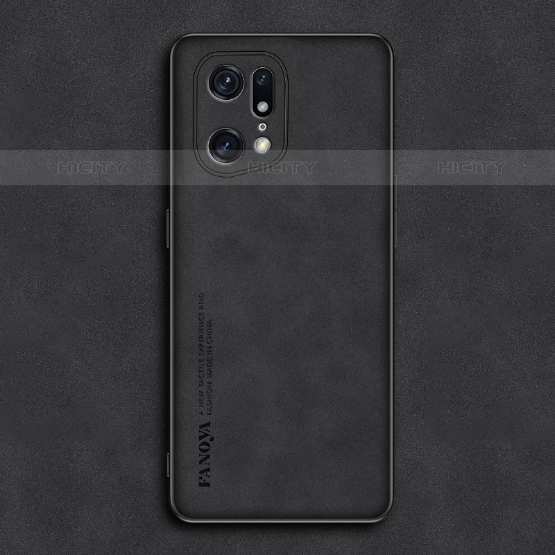 Custodia Lusso Pelle Cover S01 per Oppo Find X5 Pro 5G