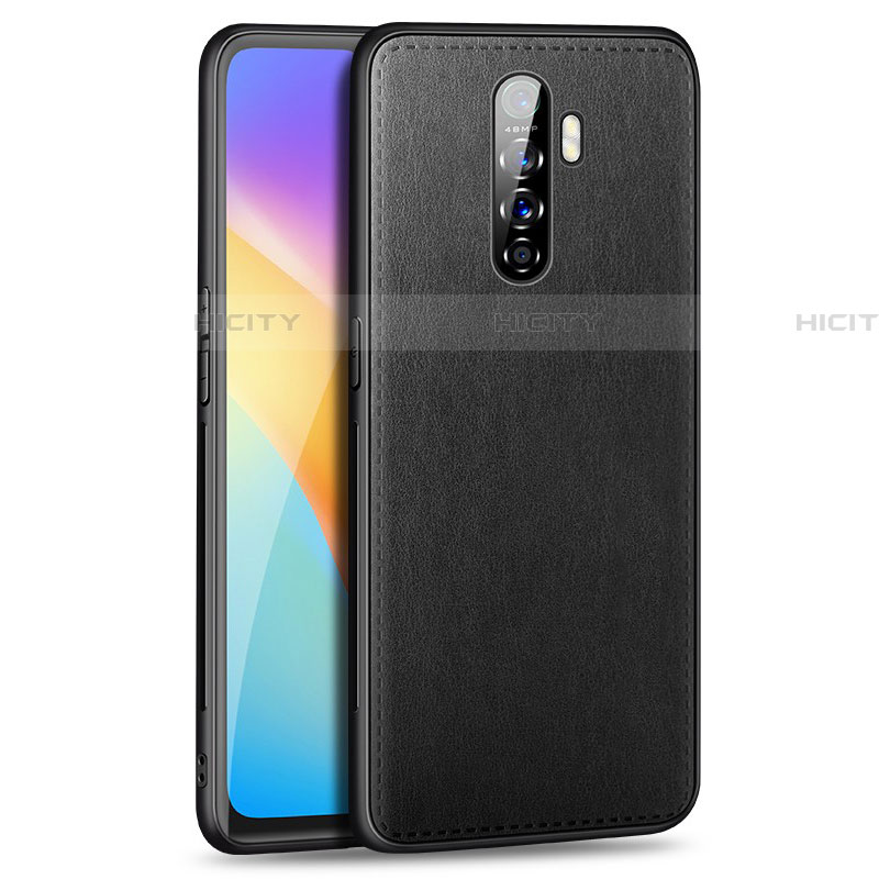 Custodia Lusso Pelle Cover S01 per Oppo Reno Ace Nero