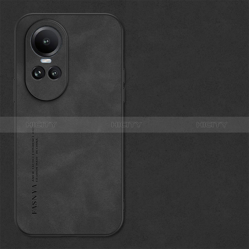 Custodia Lusso Pelle Cover S01 per Oppo Reno10 Pro 5G Nero