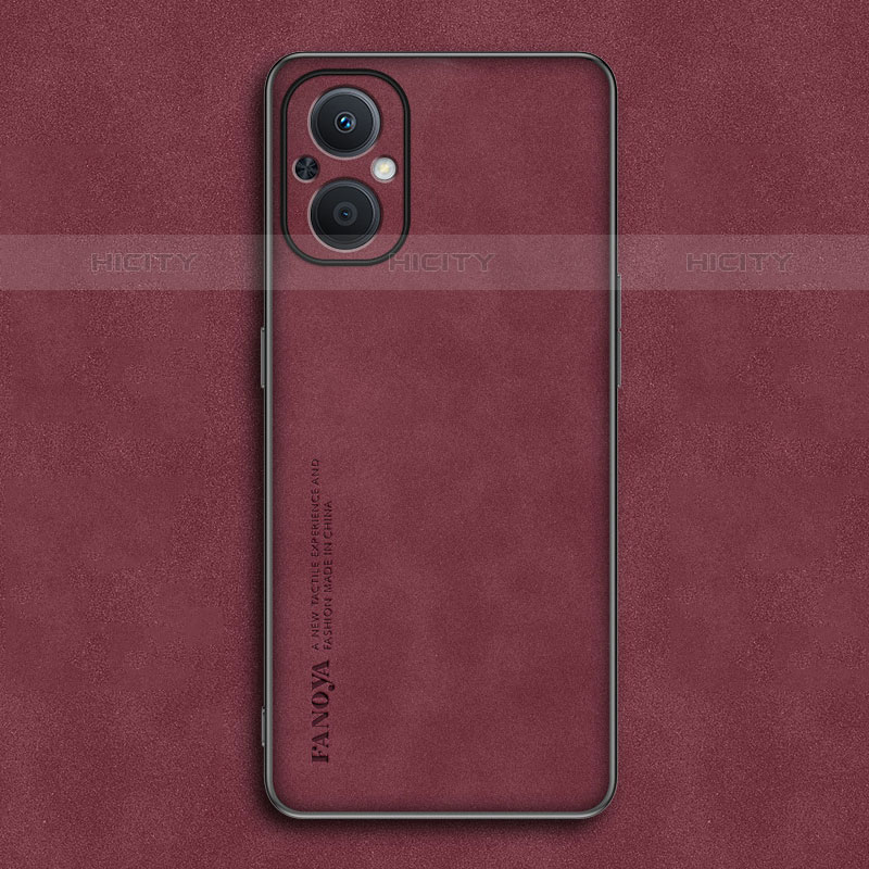 Custodia Lusso Pelle Cover S01 per Oppo Reno7 Lite 5G Rosso