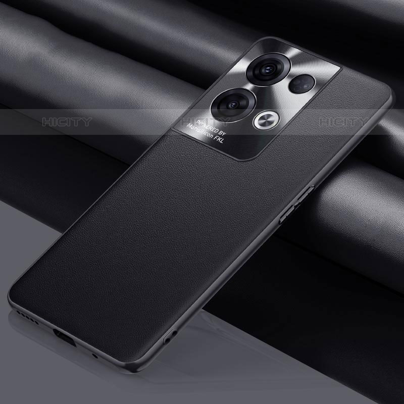 Custodia Lusso Pelle Cover S01 per Oppo Reno8 Pro 5G Nero