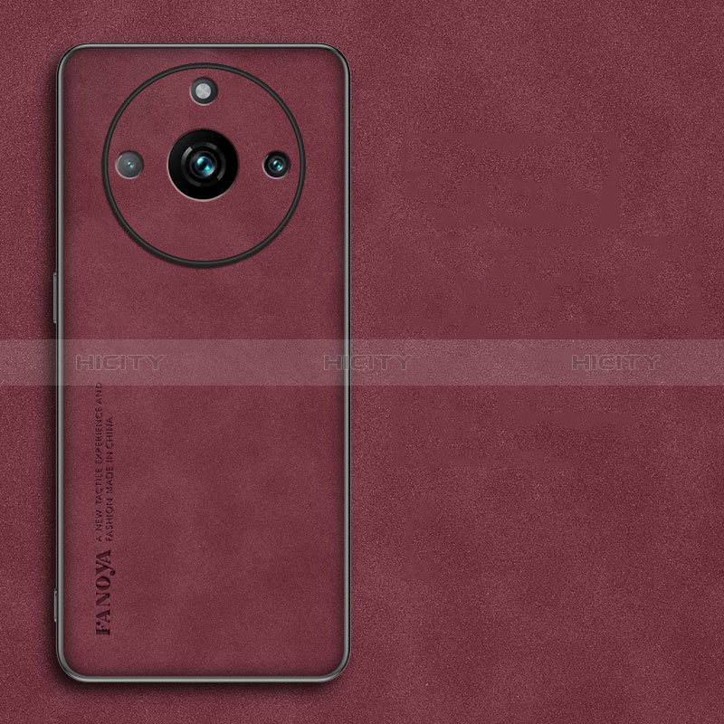 Custodia Lusso Pelle Cover S01 per Realme 11 Pro 5G Rosso