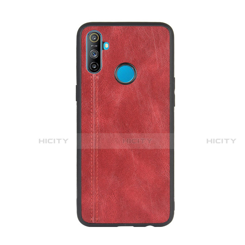 Custodia Lusso Pelle Cover S01 per Realme C3 Rosso