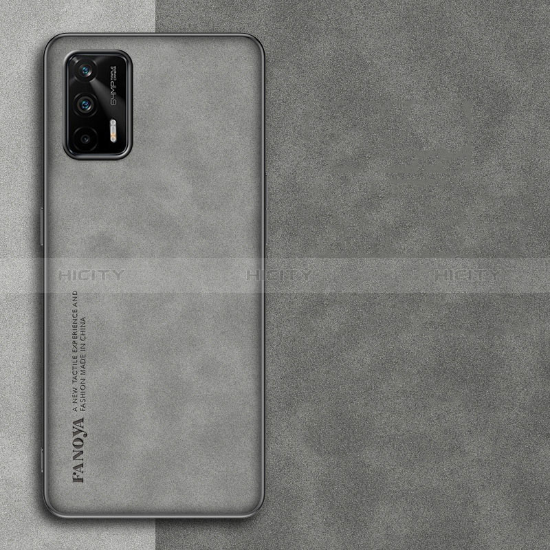 Custodia Lusso Pelle Cover S01 per Realme GT Neo 5G Grigio