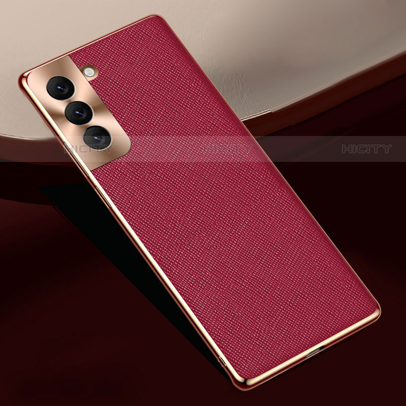 Custodia Lusso Pelle Cover S01 per Samsung Galaxy S22 Plus 5G Rosso