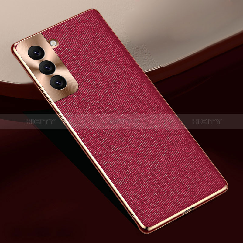 Custodia Lusso Pelle Cover S01 per Samsung Galaxy S24 Plus 5G Rosso