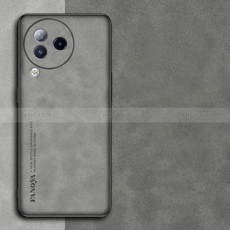 Custodia Lusso Pelle Cover S01 per Xiaomi Civi 3 5G Grigio