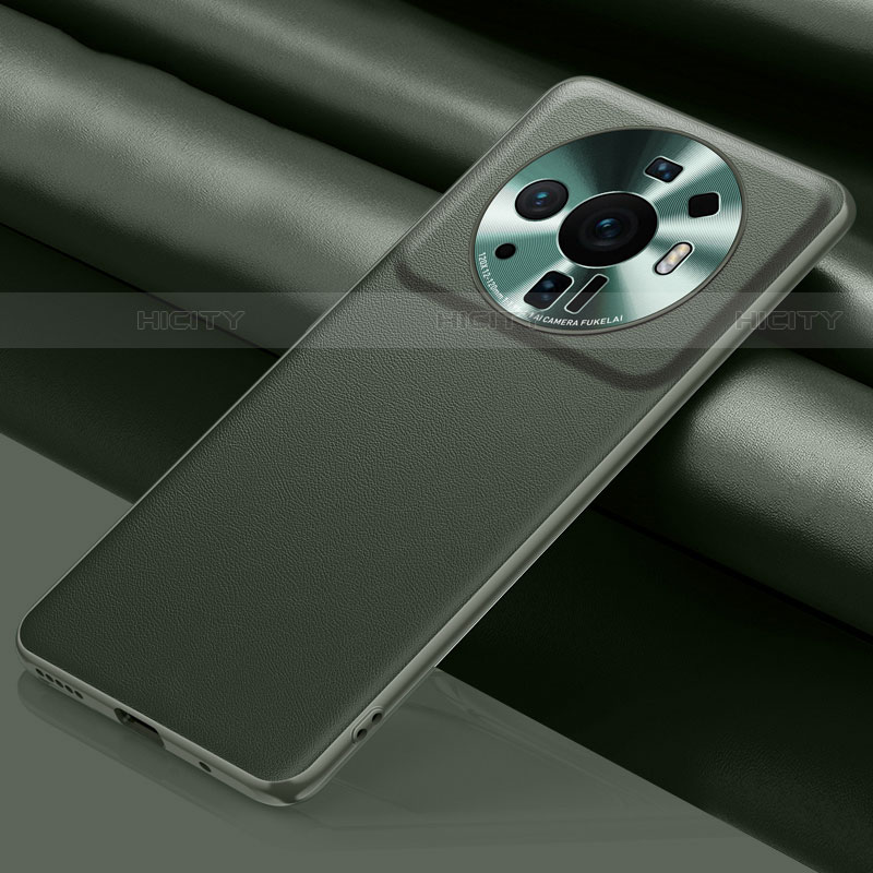 Custodia Lusso Pelle Cover S01 per Xiaomi Mi 12S Ultra 5G Verde Notte