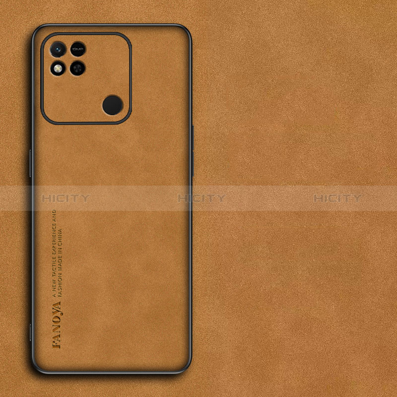 Custodia Lusso Pelle Cover S01 per Xiaomi POCO C3 Marrone