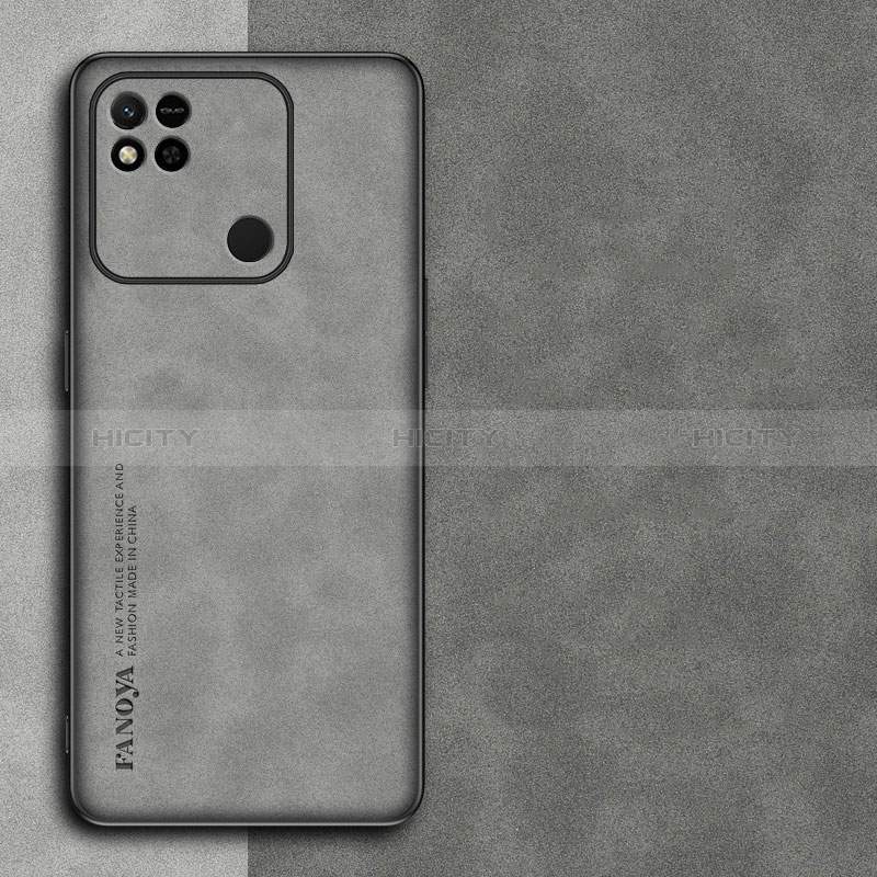 Custodia Lusso Pelle Cover S01 per Xiaomi POCO C31 Grigio