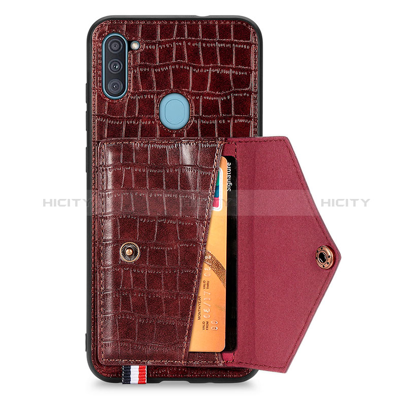 Custodia Lusso Pelle Cover S01D per Samsung Galaxy M11