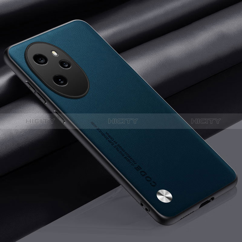 Custodia Lusso Pelle Cover S02 per Huawei Honor 100 Pro 5G Blu