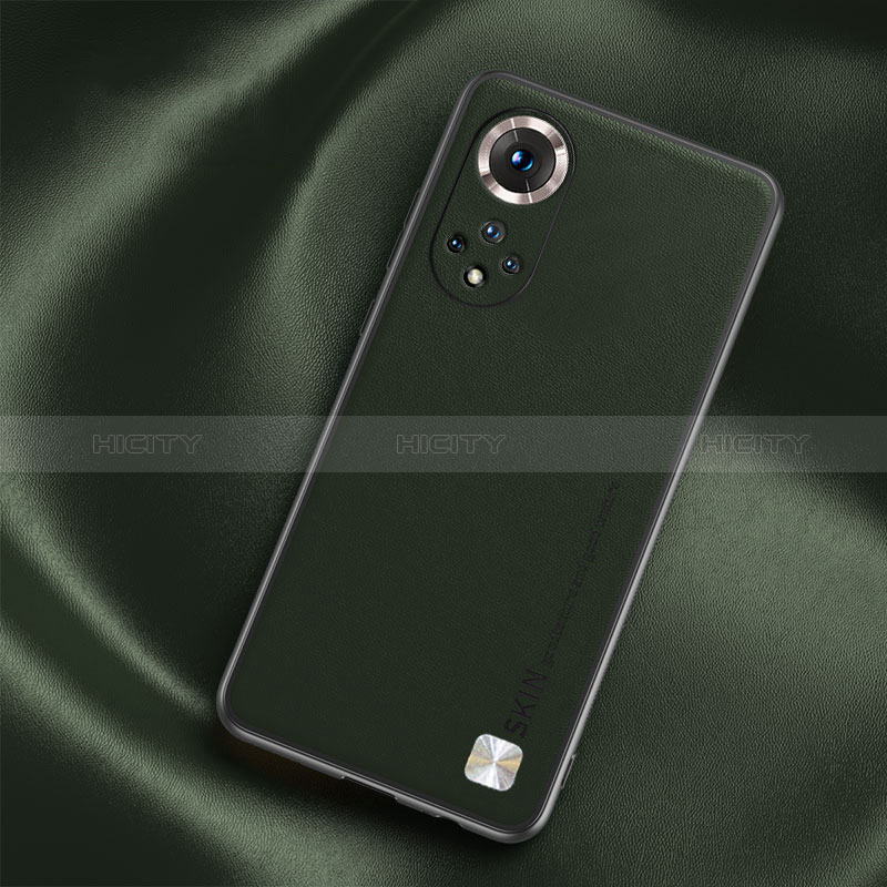 Custodia Lusso Pelle Cover S02 per Huawei Honor 50 Pro 5G Verde Notte