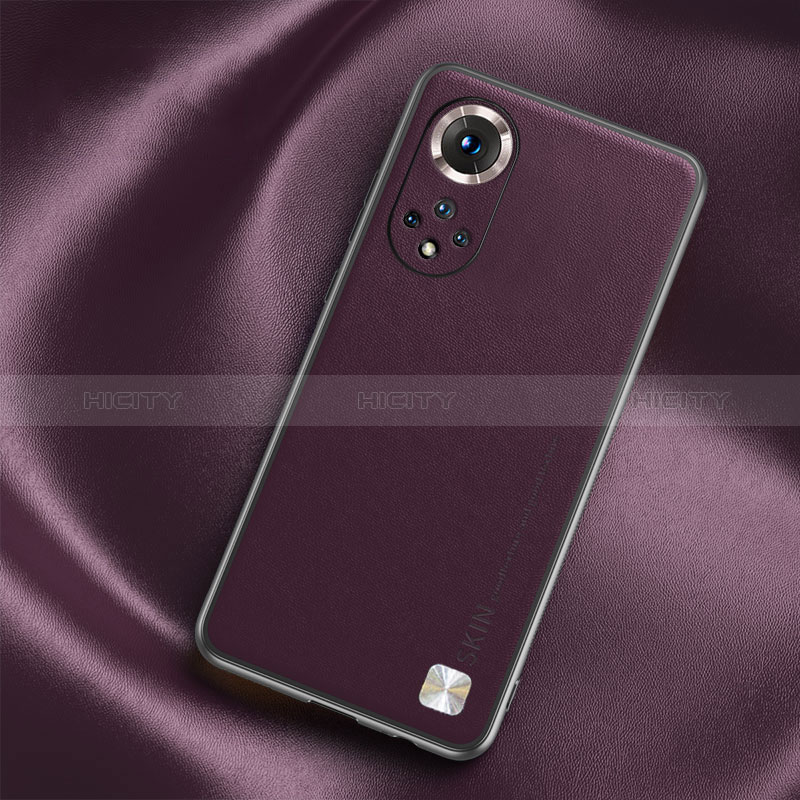 Custodia Lusso Pelle Cover S02 per Huawei Honor 50 Pro 5G Viola