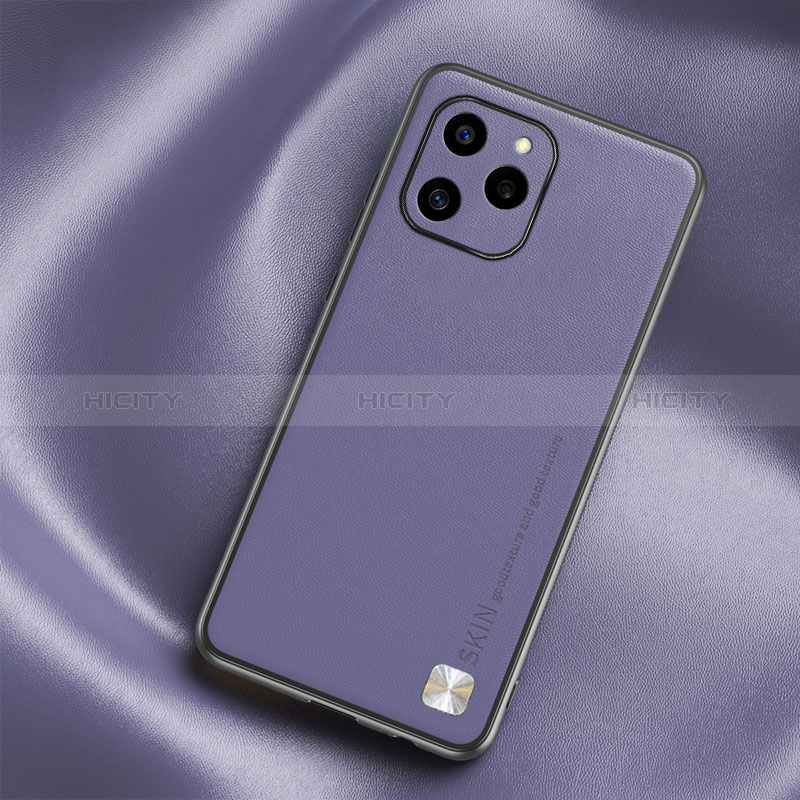 Custodia Lusso Pelle Cover S02 per Huawei Honor 60 SE 5G Lavanda