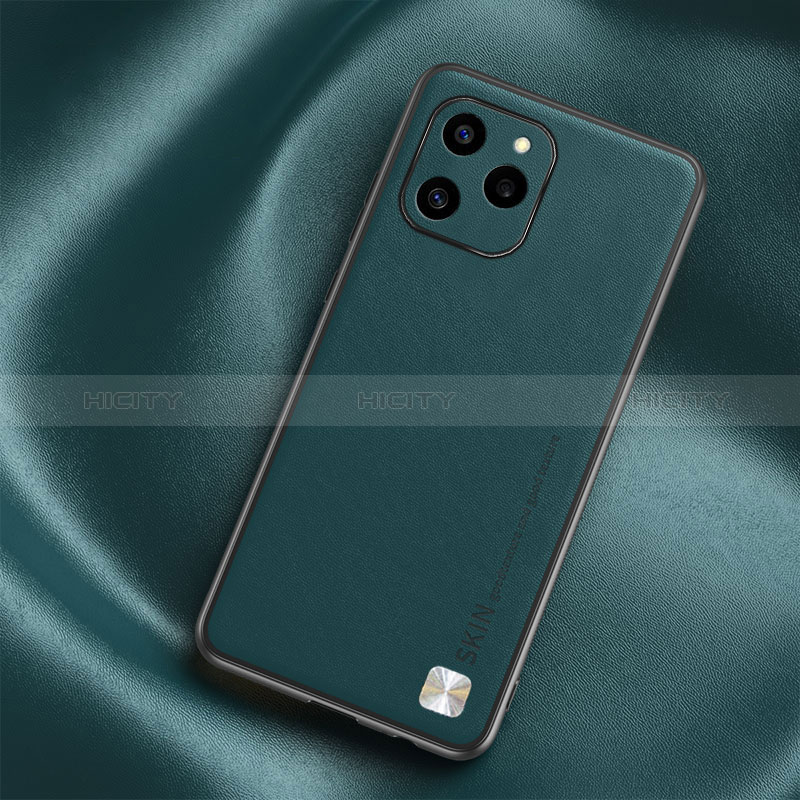 Custodia Lusso Pelle Cover S02 per Huawei Honor 60 SE 5G Verde