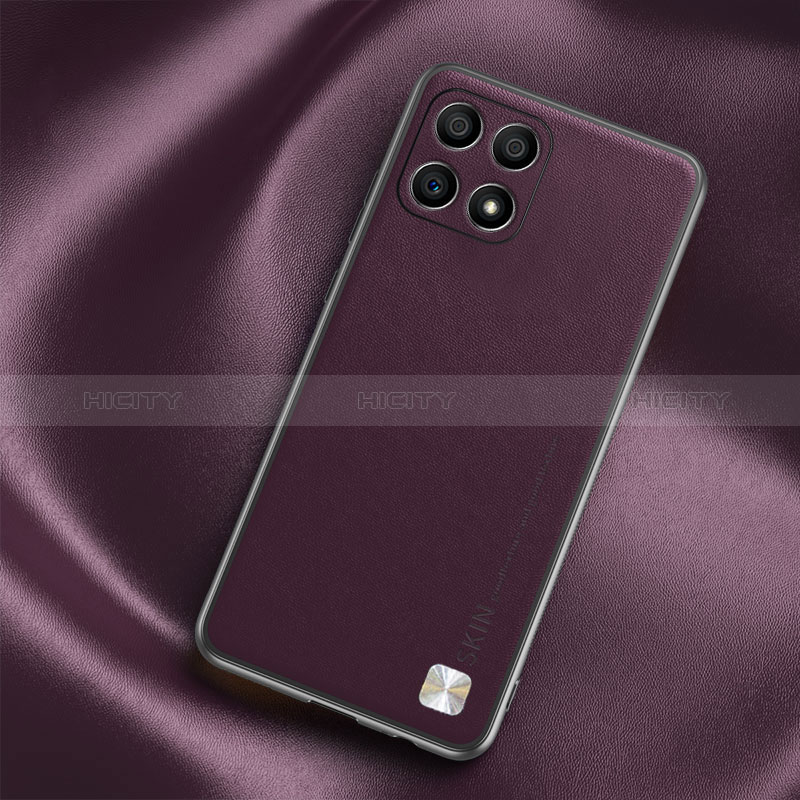 Custodia Lusso Pelle Cover S02 per Huawei Honor X30i Viola