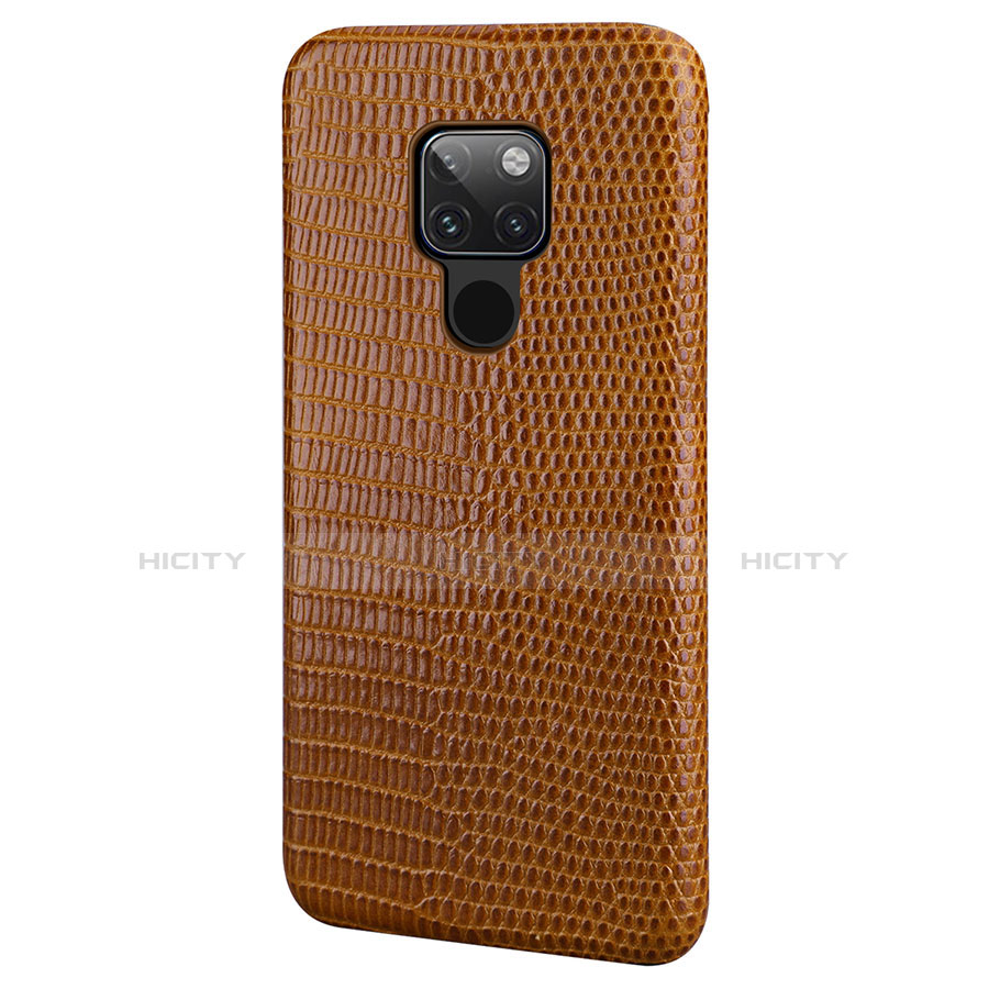 Custodia Lusso Pelle Cover S02 per Huawei Mate 20 Marrone