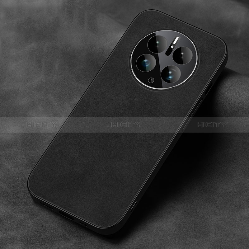 Custodia Lusso Pelle Cover S02 per Huawei Mate 50 Nero