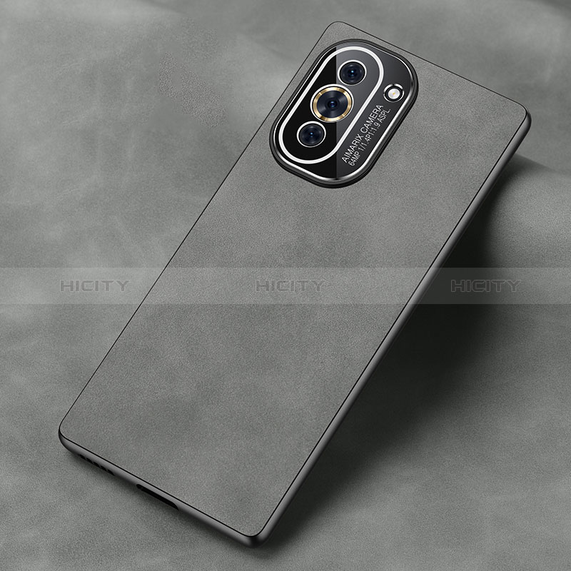 Custodia Lusso Pelle Cover S02 per Huawei Nova 10 Grigio