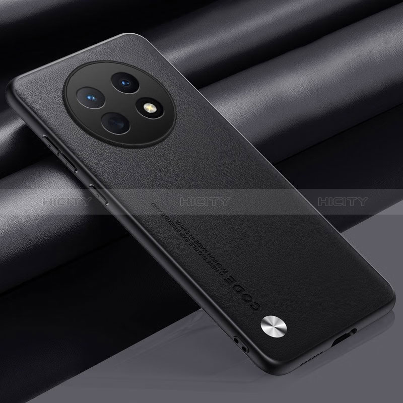 Custodia Lusso Pelle Cover S02 per Huawei Nova Y91 Nero