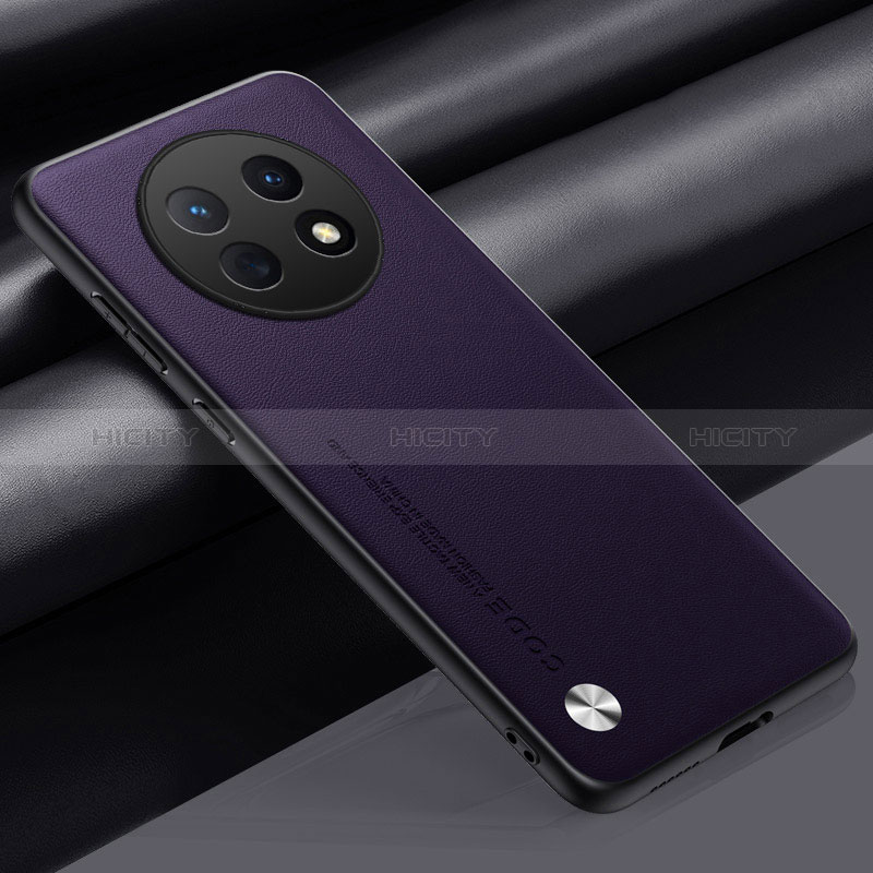 Custodia Lusso Pelle Cover S02 per Oppo A2 Pro 5G Viola