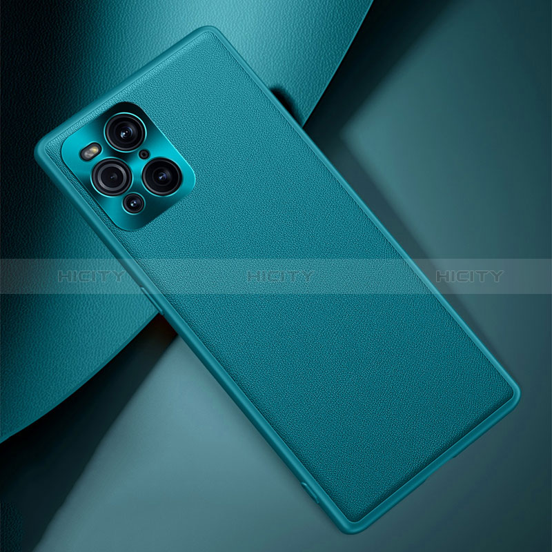 Custodia Lusso Pelle Cover S02 per Oppo Find X3 5G Verde