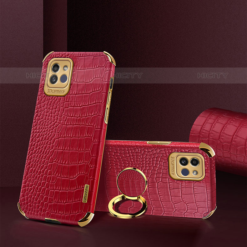 Custodia Lusso Pelle Cover S02 per Samsung Galaxy A03 Rosso