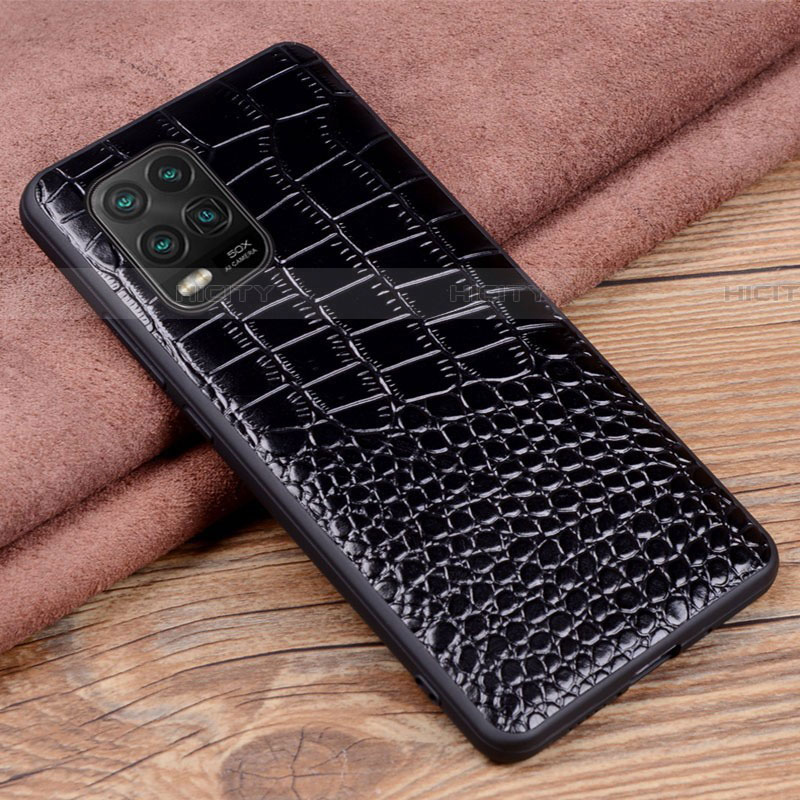 Custodia Lusso Pelle Cover S02 per Xiaomi Mi 10 Lite Nero