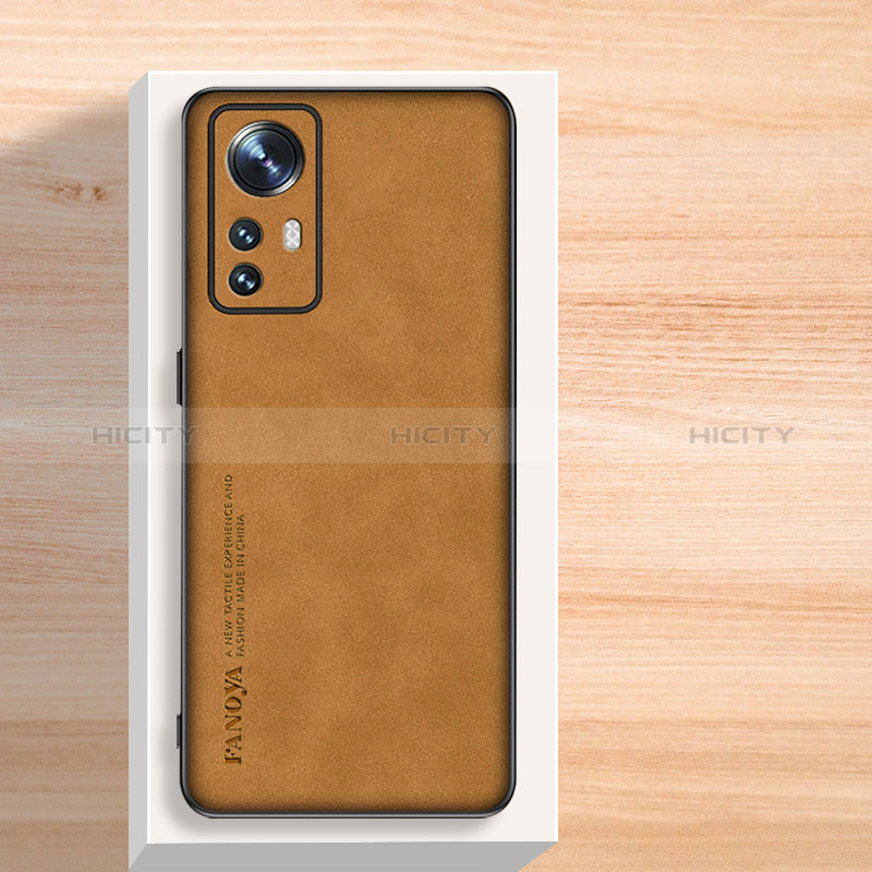 Custodia Lusso Pelle Cover S02 per Xiaomi Mi 12T 5G Marrone